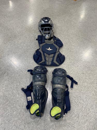 Used All Star System 7 Catcher's Set Ages 9 - 12