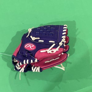 PURPLE/PINK Rawlings Right Hand Throw Infield Softball Glove 10"