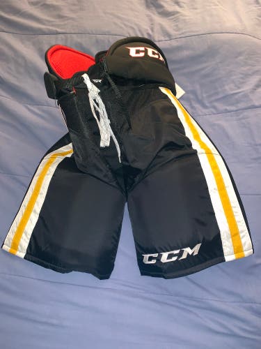 CCM RBZ130LE Black/White/Gold Hockey Pants - New With Tags - Large