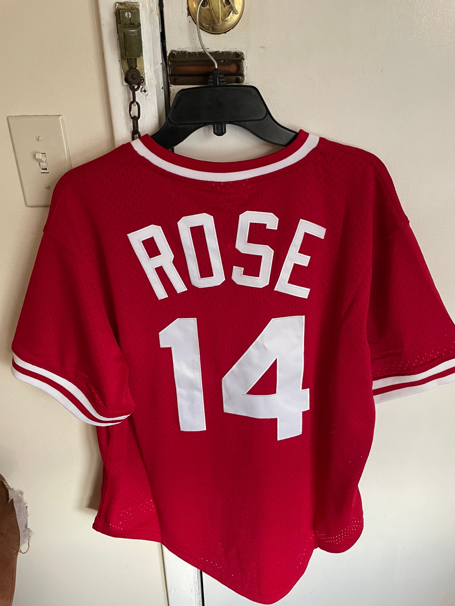 Throwback Pete Rose Cincinnati Reds Mens Size Large Baseball