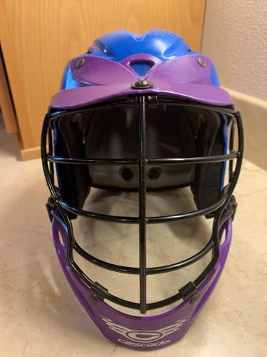 Blue and purple Cascade CPX-R Helmet