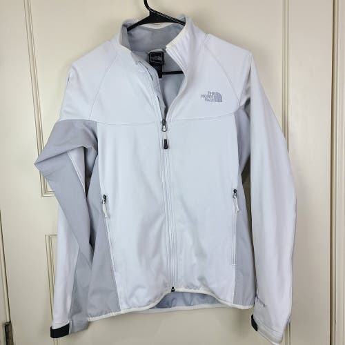 The North Face Windstopper Full Zip Active Jacket White Gray Women’s Size M