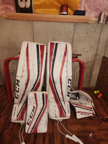 Used Full Right CCM Premier Pro Goalie Full Set Pro Stock