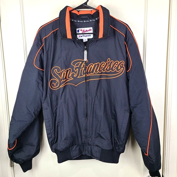 Majestic, Jackets & Coats, Vintage Mlb San Francisco Giants Gray Full Zip  Warm Up Dugout Jacket Majestic