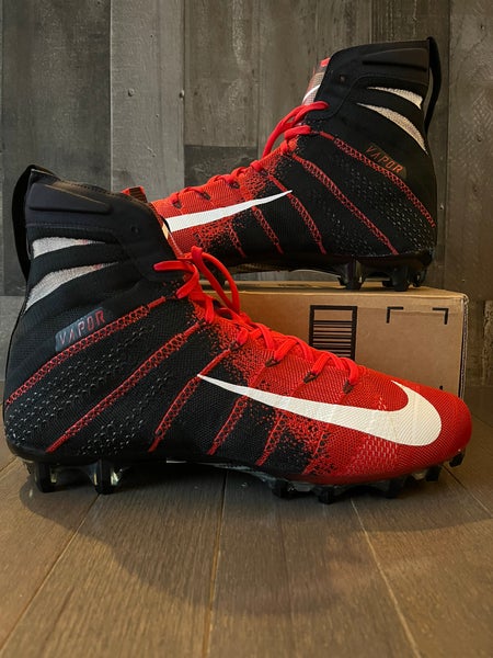 Nike Men's Vapor Untouchable 3 Elite 'Bred' Football Cleats AO3006-060 size  14