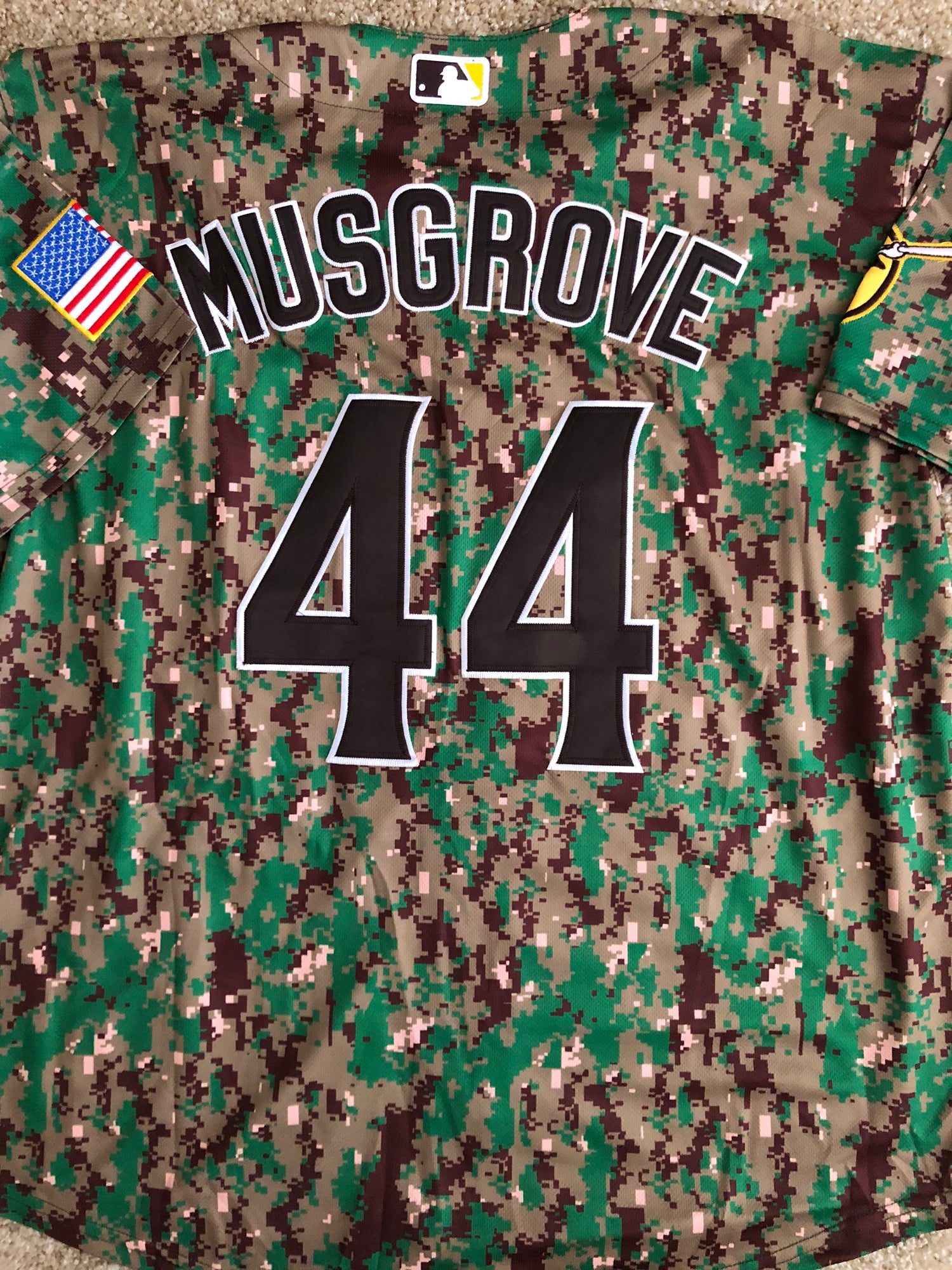 Joe Musgrove #44 San Diego Padres Tan Flex Base Stitched Jersey