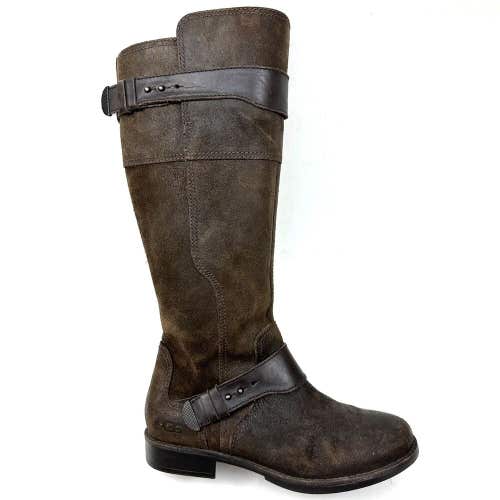 UGG Australia Womens Brown Dayle 1007671 Suede Mid Calf Western Boots Size 6.5
