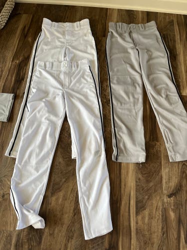 Baseball Pants White/Gray Used youth XL