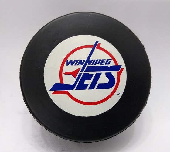 1990-92 Winnipeg Jets Official NHL Hockey GAME PUCK Ziegler GT1