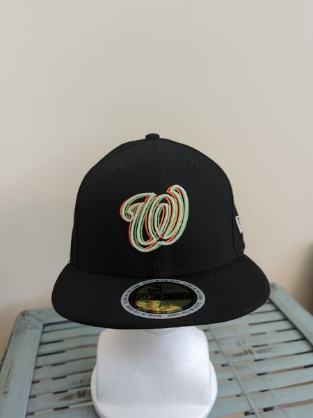 Men's New Era Black Washington Nationals Jersey 59FIFTY Fitted Hat