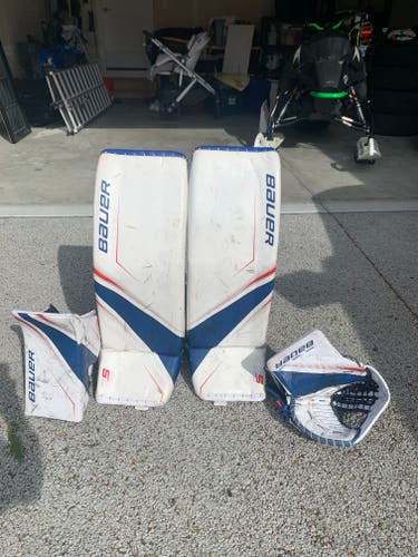Used 35" Regular Bauer 2s pro Goalie Full Set Pro Stock