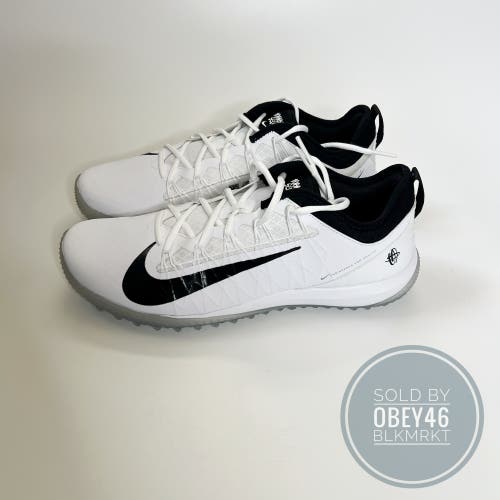 Nike Alpha Huarache 7 Pro Lacrosse LAX Turf Black/White 11.5