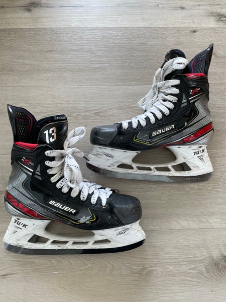 Senior Used Bauer Vapor 2X Pro Hockey Skates Regular Width Pro Stock Size 7.5