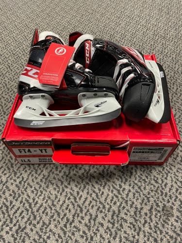CCM Jetspeed FT4 Youth size 11.5 regular width skates