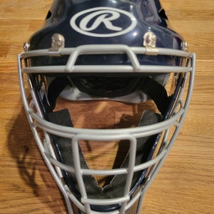Youth Rawlings Catcher's Mask Navy/Gray