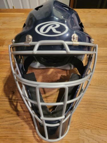 Youth Rawlings Catcher's Mask Navy/Gray