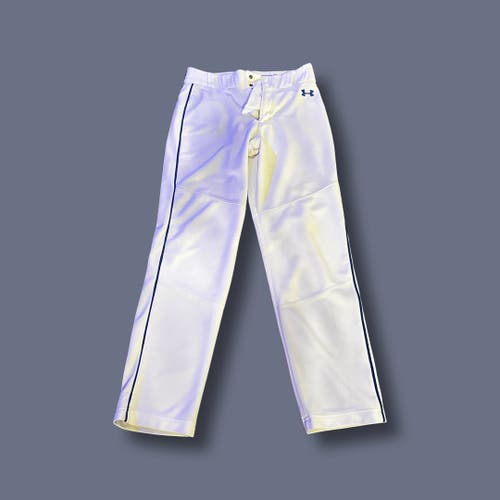 White New Medium Under Armour Game Pants