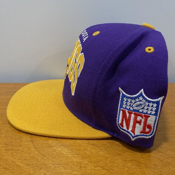 NFL Minnesota Vikings Throwback Snapback Hat - Mitchell and Ness