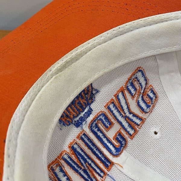 New York Knicks Hat Cap Snapback Men NBA Basketball White Retro