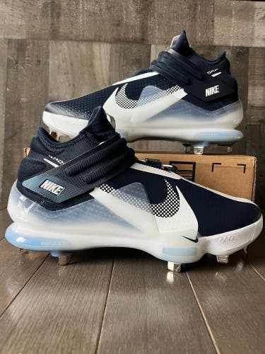 Nike Force Zoom Trout 7 Mens Baseball Cleats Navy White Size 11.5 DC9904-404