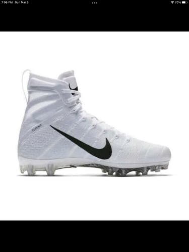 Nike Vapor Untouchable 3 Elite White Football Cleats AO3006-100 Men's Size 10.5
