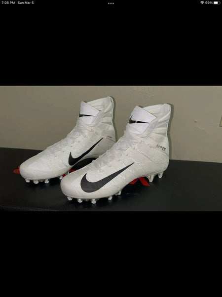 Nike Vapor Untouchable 3 Elite P Football Cleats White Navy AO3006-101 Mens  16