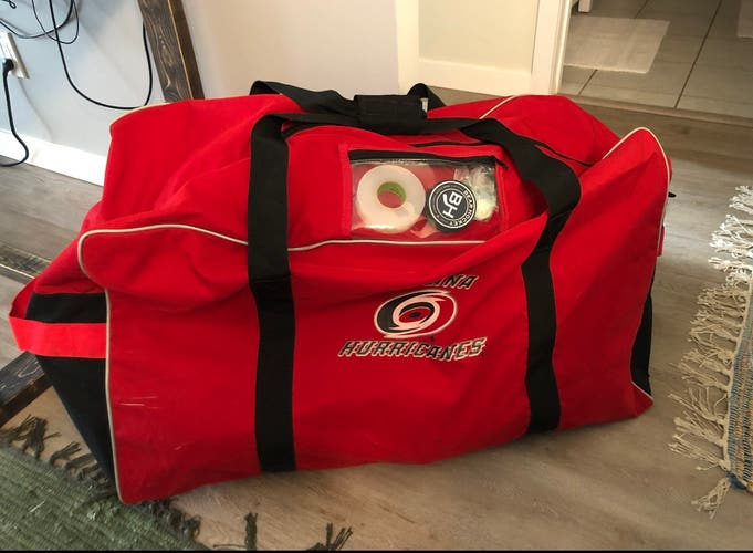 Carolina hurricanes player bag, unmarked