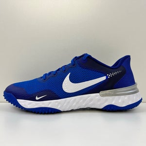 Nike Alpha Huarache Elite 3 Turf Baseball Shoes Blue White Mens 11.5 CK0748-401