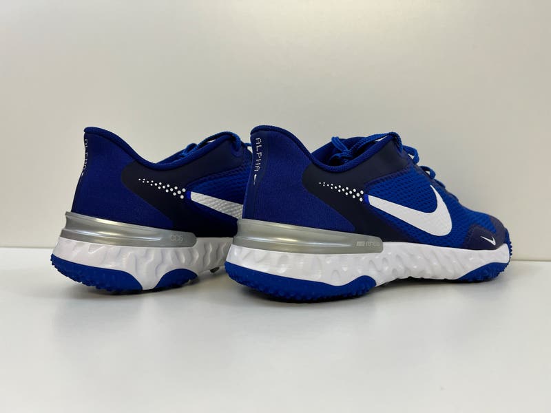 Nike Alpha Huarache Elite 3 Turf Baseball Shoes Blue White  display picture 3