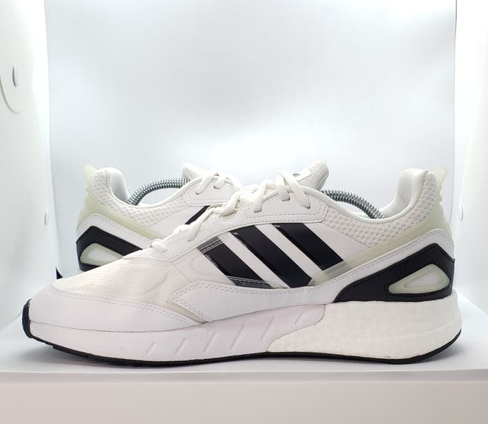 NEW Adidas ZX 1K Boost 2.0 Shoes Men's Size 11.5 White / Black