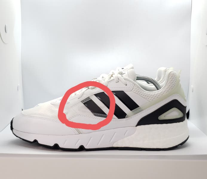 NEW Adidas ZX 1K Boost 2.0 Shoes Men's Size 11.5 White / Black