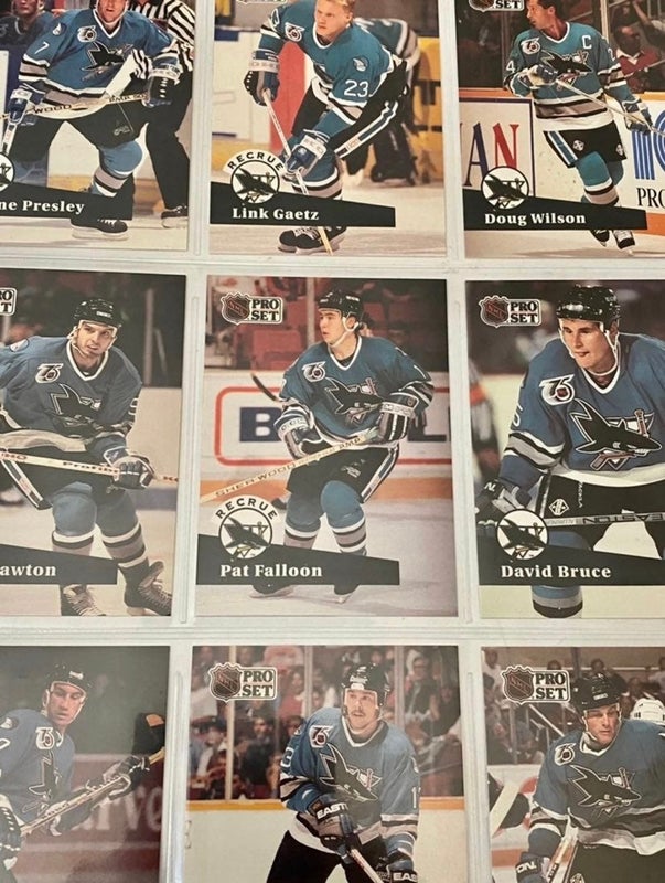 SAN JOSE SHARKS 1992 NHL PRO SET HOCKEY CARD LOT- 9 Cards (3 Rookie Cards)