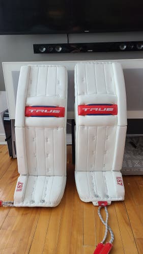 Used 34" True L87 Goalie Leg Pads Pro Stock