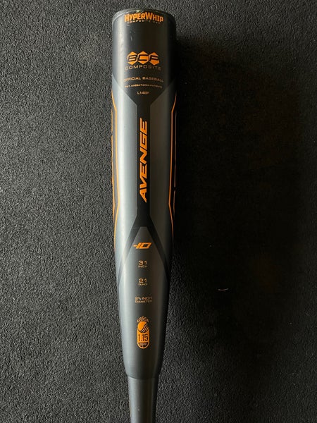 Used USSSA Certified Composite (-10) 21 oz 31" Avenge Bat