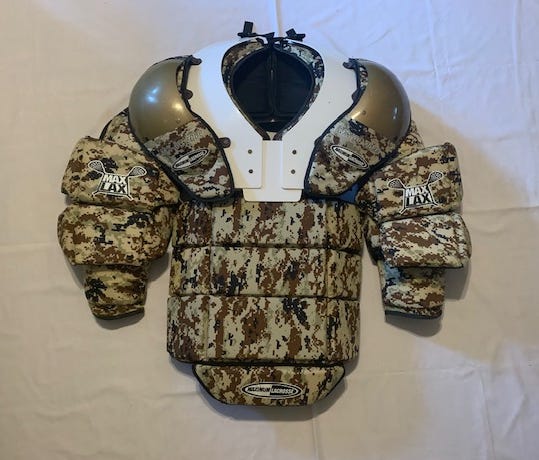 Max Lax XXL Camo Box Lax Goal A & C Protector - gloves - gear bag bundle package