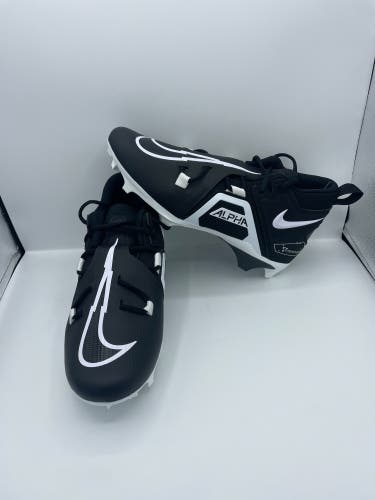 Nike Alpha Menace Pro 3 Mid Men’s Football Cleats Black CT6649-001 Size 9