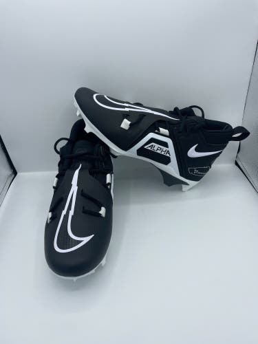 Nike Alpha Menace Pro 3 Mid Men’s Football Cleats Black CT6649-001 Size 9.5