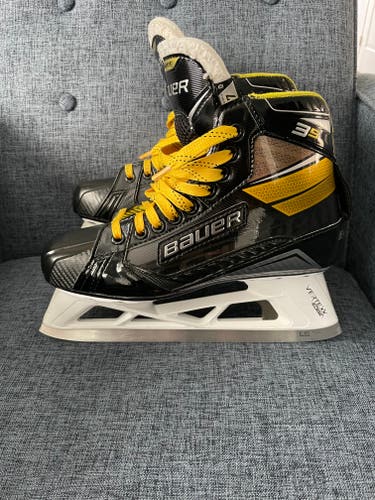 Senior Used Bauer Supreme 3s Hockey Goalie Skates Regular Width Size 7