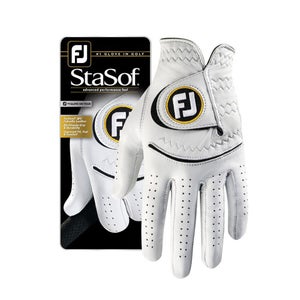 Footjoy Stasof Golf Glove (Men's RIGHT  2016, White/Black) Prior Generation NEW