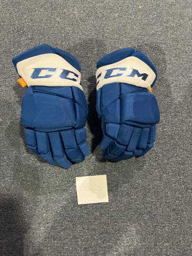 Game Used CCM HGPJSPP Pro Stock Gloves Colorado Avalanche Team Issued #36 14”