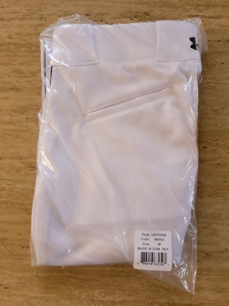 NEW White Men's Small Under Armour Baseball Game Pants
