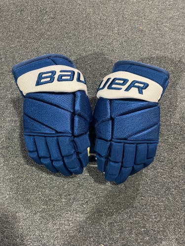 Game Used Bauer Vapor 2X PRO Pro Stock Gloves Colorado Avalanche Team Issued 13”