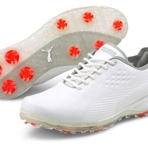 Puma PROADAPT Delta Leather Mens Golf Shoes White 8 Medium (D) New #84911