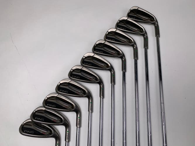 Ping G25 Iron Set 3-PW+AW+SW Green Dot 2* Up CFS Stiff Steel Mens RH +1.5"