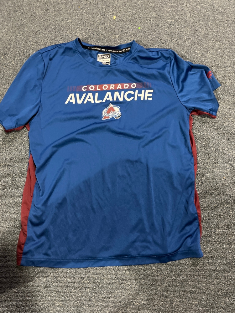NEW Blue Fanatics Colorado Avalanche Player Issued Shirt S, M, L & XL