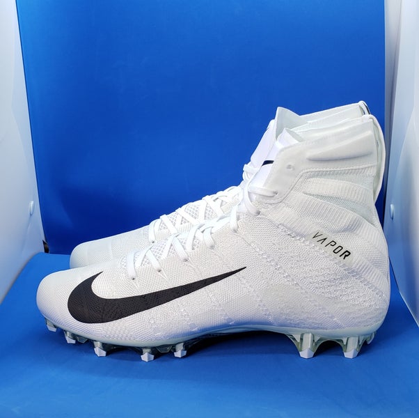 Nike Vapor Untouchable 3 Elite Flyknit White/Black Football Cleats  AO3006-100