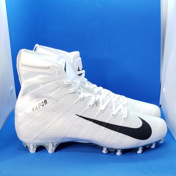 Nike Vapor Untouchable 3 Elite Flyknit White/Black Football Cleats  AO3006-100