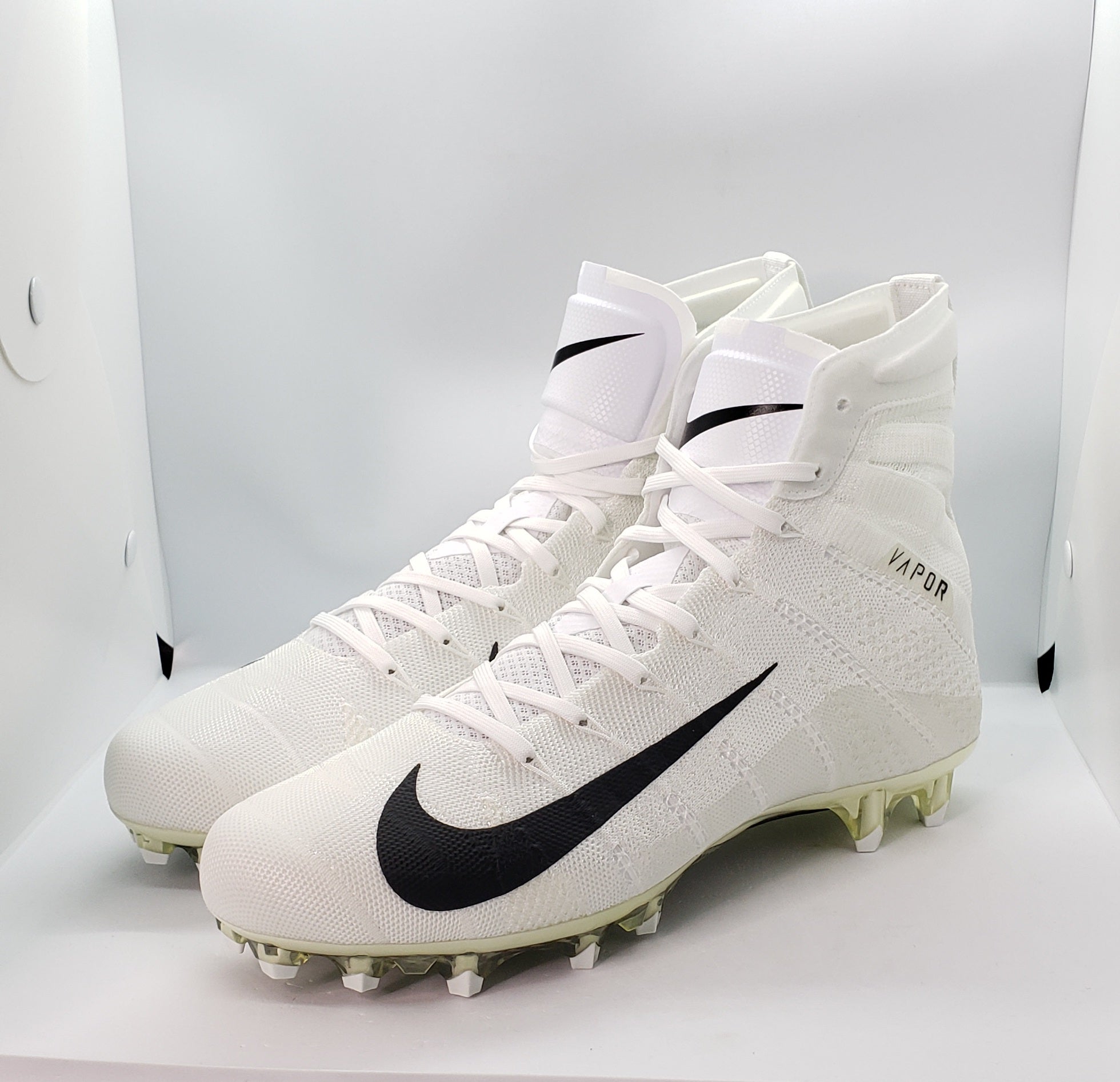 Nike Vapor Untouchable 3 Elite-White-White-Black Lacrosse Cleats