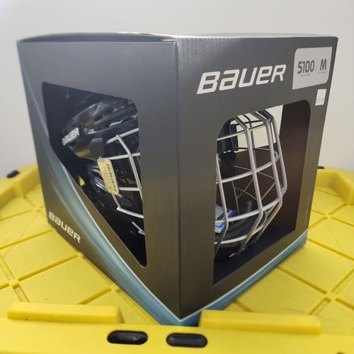 New Medium Bauer 5100 Helmet Combo - Black