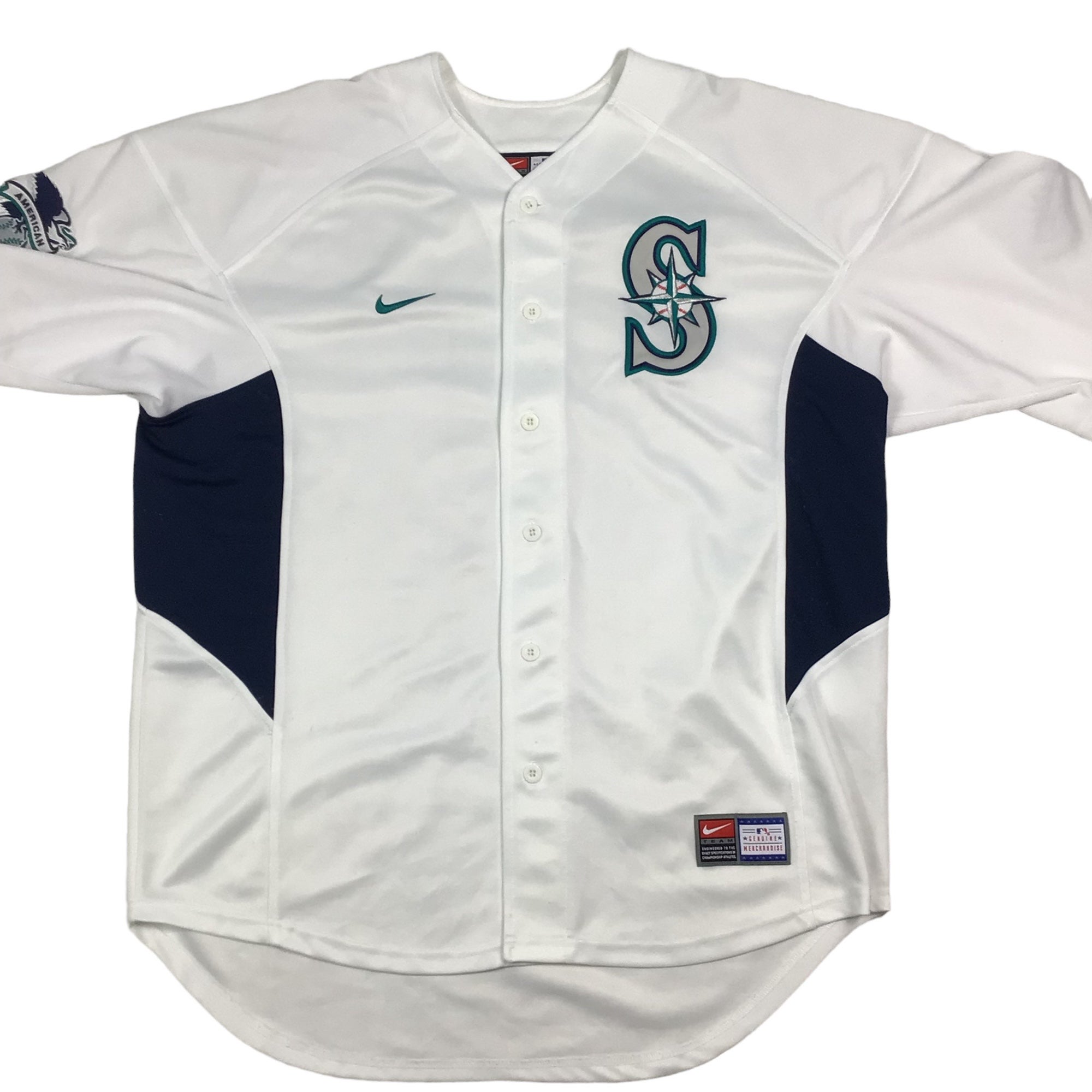 Nike Seattle Mariners MLB button front ombre jersey. Tagged as an